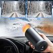 12V Car Heater That Plugs into Cigarette Lighter 2 in 1 Fast Heating Car Defroster Windshield Heater Windshield Defogger with Suction Holder