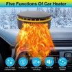 12V Car Heater Fan,Portable Fast Heating Auto Car Heater Defroster Windshield Defogger Automobile Windscreen Heater Plug in Cigarette Lighter