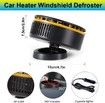 12V Car Heater Fan,Portable Fast Heating Auto Car Heater Defroster Windshield Defogger Automobile Windscreen Heater Plug in Cigarette Lighter