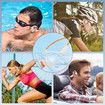 Swimming Headphones Waterproof Underwater Bone Conduction Headphones for Swimming Bluetooth Open Ear Bone Conducting with 32GB MP3 for Sport Running(White)