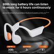 Swimming Headphones Waterproof Underwater Bone Conduction Headphones for Swimming Bluetooth Open Ear Bone Conducting with 32GB MP3 for Sport Running(White)