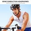 Swimming Headphones Waterproof Underwater Bone Conduction Headphones for Swimming Bluetooth Open Ear Bone Conducting with 32GB MP3 for Sport Running(Red)
