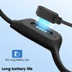 Swimming Headphones Waterproof Underwater Bone Conduction Headphones for Swimming Bluetooth Open Ear Bone Conducting with 32GB MP3 for Sport Running(Black)