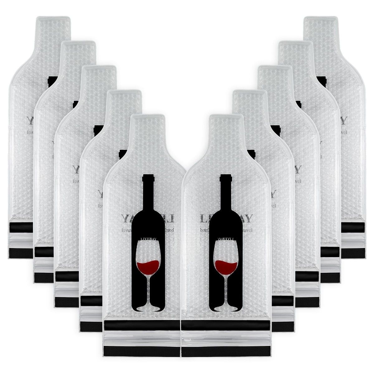 10 Set Wine Bags,Wine Bottle Travel Protector Bags,Wine Travel Bags,Wine Packaging Skins Sleeves