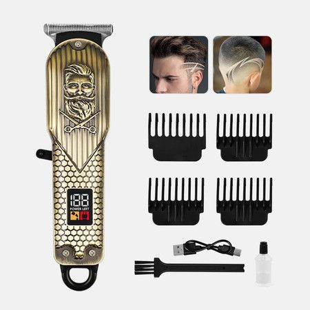 Professional Hair Clippers Men Electric Razor Shavers Cordless Beard Barber Grooming Kit Shape Bearded man