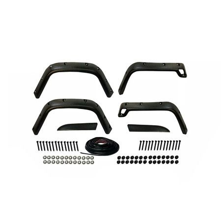 Jeep Wrangler TJ 1996-2006 Pocket Style Matte Black Fender Flares Jungle Guard