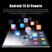11.0 Inch Screen Tablet 4G signal 12000mAh Battery 1.8Ghz 16+512GB Storage 16+24MP Android 13 Smart Call Android Tablet PC Color SKY. Blue