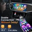 Wireless Carplay Adapter for Apple Android 2-in-1 Wireless Adapter Stable Plug Play Blutooth 5.3 Dongle Auto Convert Wired to Wireless Fast Easy Use