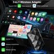 Magic Box Wireless CarPlay Adapter for iOS CarPlay Android Auto Wireless Adapter Converts OEM Wired to Wireless Supports Netflix/YouTube/TF Card