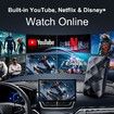 Magic Box Wireless CarPlay Adapter for iOS CarPlay Android Auto Wireless Adapter Converts OEM Wired to Wireless Supports Netflix/YouTube/TF Card