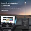 Magic Box Wireless CarPlay Adapter for iOS CarPlay Android Auto Wireless Adapter Converts OEM Wired to Wireless Supports Netflix/YouTube/TF Card