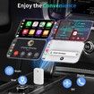 Wireless CarPlay Adapter 2-in-1 Plug Play Wireless Carplay Android Auto Adapter Converts Wired to Wireless Auto Connect No Latency