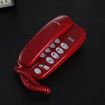 Old Style Wall Phone, Classic Retro Design Landline Phones for Home, Wall Phones for Landline, Suitable for Home, Office (Red)