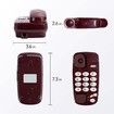 Old Style Wall Phone, Classic Retro Design Landline Phones for Home, Wall Phones for Landline, Suitable for Home, Office (Red)