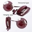Old Style Wall Phone, Classic Retro Design Landline Phones for Home, Wall Phones for Landline, Suitable for Home, Office (Red)
