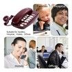 Old Style Wall Phone, Classic Retro Design Landline Phones for Home, Wall Phones for Landline, Suitable for Home, Office (Red)