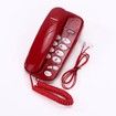 Old Style Wall Phone, Classic Retro Design Landline Phones for Home, Wall Phones for Landline, Suitable for Home, Office (Red)