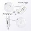 Old Style Wall Phone, Classic Retro Design Landline Phones for Home, Wall Phones for Landline, Suitable for Home, Office (White)
