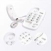 Old Style Wall Phone, Classic Retro Design Landline Phones for Home, Wall Phones for Landline, Suitable for Home, Office (White)