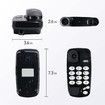 Old Style Wall Phone, Classic Retro Design Landline Phones for Home, Wall Phones for Landline, Suitable for Home, Office (Black)