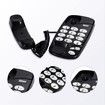 Old Style Wall Phone, Classic Retro Design Landline Phones for Home, Wall Phones for Landline, Suitable for Home, Office (Black)