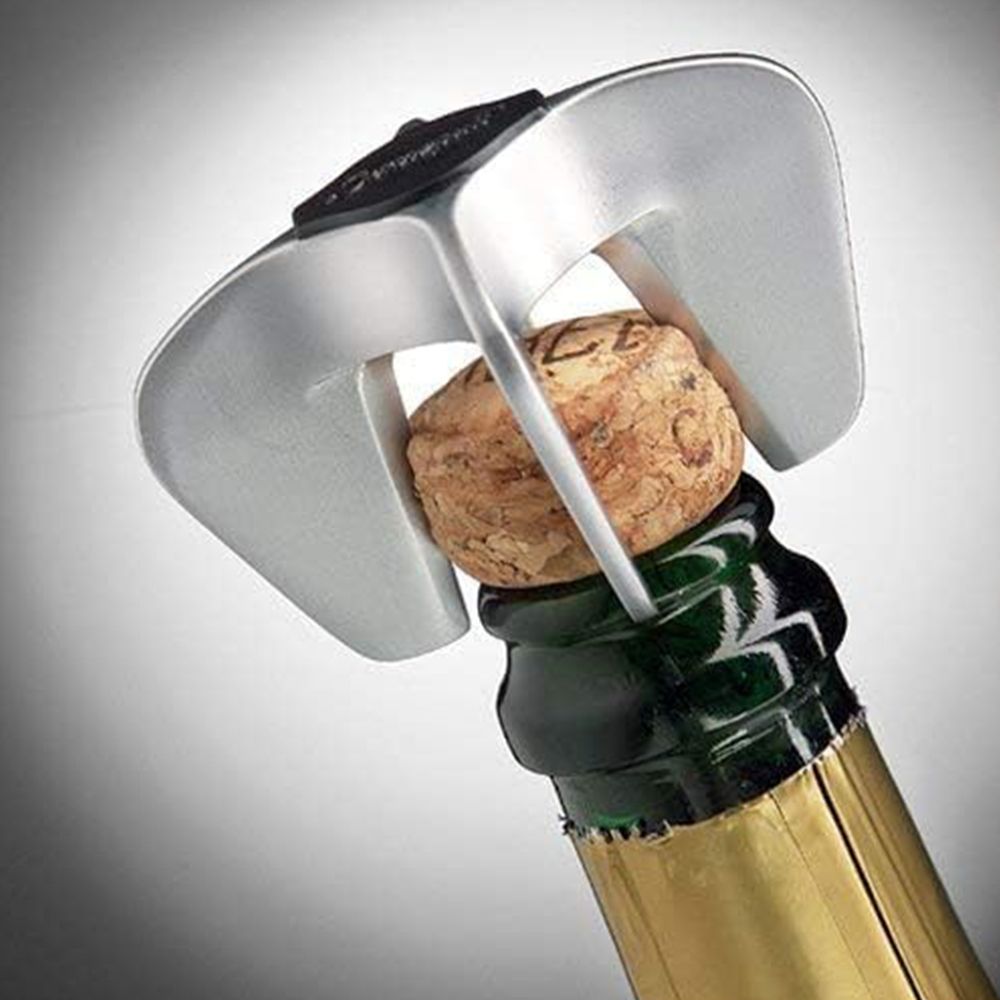 Champagne Bottle Opener, Sparkling Wine Cork Remover, Easy Ergonomic Twist Design, Solid and Durable Stainless Steel Construction
