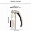 Champagne Opener Tool, Portable and Durable Zinc Alloy Champagne Cork Remover Ideal for Gifts, Champagne Bottle Opener