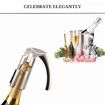 Champagne Opener Tool, Portable and Durable Zinc Alloy Champagne Cork Remover Ideal for Gifts, Champagne Bottle Opener