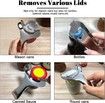 Jar Opener No Lid Dents or Damage Multifunctional Jar Opener Easy Twist Manual Handheld Top Remover Bottle Opener Made For Lifetime