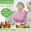 Jar Opener,Bottle Opener for Weak Hands and Seniors with Arthritis, Multi Function Can Opener Kit, Easy Grip Jar Opener to Unscrew Any Size Bottle Cap
