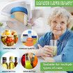 Jar Opener,Bottle Opener for Weak Hands and Seniors with Arthritis, Multi Function Can Opener Kit, Easy Grip Jar Opener to Unscrew Any Size Bottle Cap