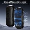 Electric Hand Warmer 2Pcs, 6000 mAh Battery, Electric Hand Warmer, Reusable, Rechargeable Pocket Warmer, Ideal for Outdoor Sports, Hunting, Black