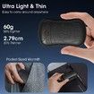 Electric Hand Warmer 2Pcs, 6000 mAh Battery, Electric Hand Warmer, Reusable, Rechargeable Pocket Warmer, Ideal for Outdoor Sports, Hunting, Black