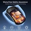 Electric Hand Warmer 2Pcs, 6000 mAh Battery, Electric Hand Warmer, Reusable, Rechargeable Pocket Warmer, Ideal for Outdoor Sports, Hunting, Black