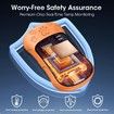 Electric Hand Warmer 2Pcs, 6000 mAh Battery, Electric Hand Warmer, Reusable, Rechargeable Pocket Warmer, Ideal for Outdoor Sports, Hunting,Orange