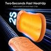 Electric Hand Warmer 2Pcs, 6000 mAh Battery, Electric Hand Warmer, Reusable, Rechargeable Pocket Warmer, Ideal for Outdoor Sports, Hunting,Orange