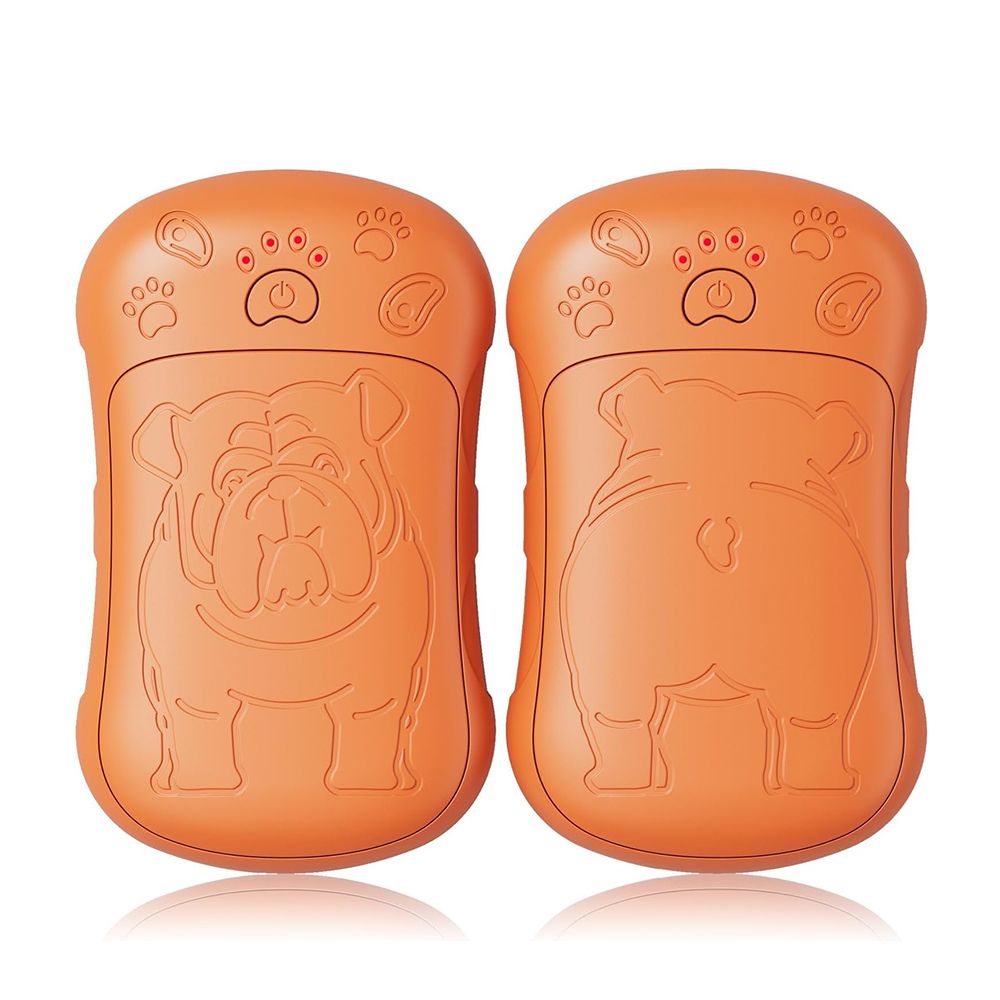 Electric Hand Warmer 2Pcs, 6000 mAh Battery, Electric Hand Warmer, Reusable, Rechargeable Pocket Warmer, Ideal for Outdoor Sports, Hunting,Orange