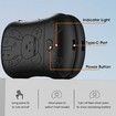 Rechargeable Hand Warmers 2 Pcs, 2 in 1 Electric Hand Warmer, 6000mAh Portable Pocket Warmers Dual-Sided Safe Heating, Black
