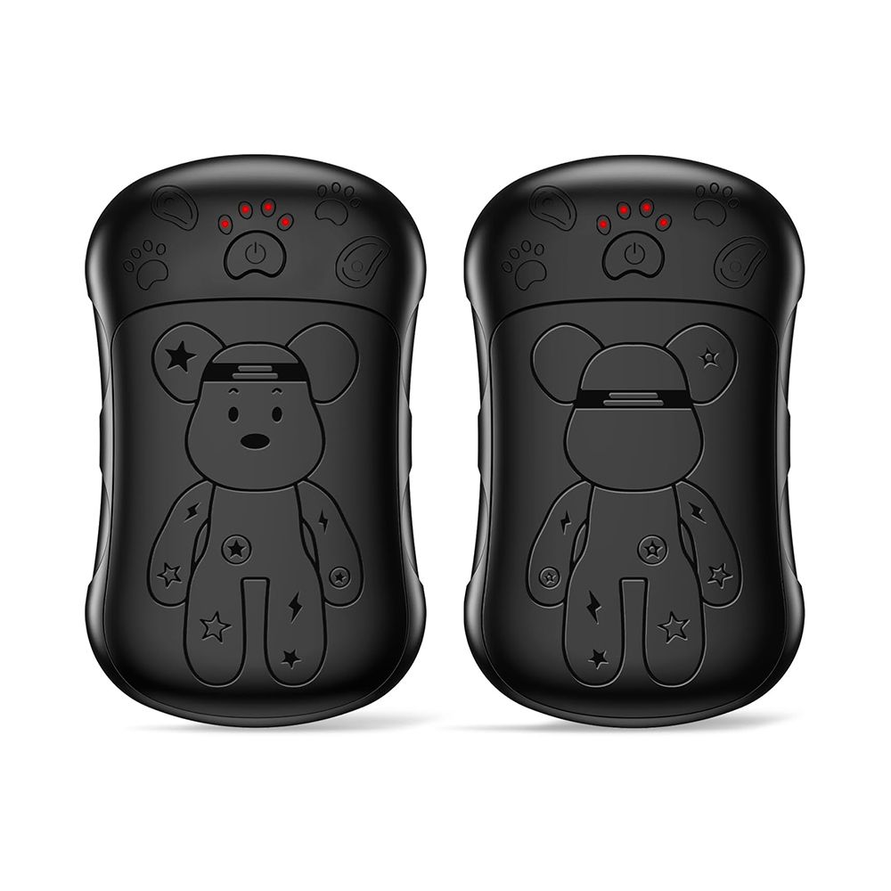 Rechargeable Hand Warmers 2 Pcs, 2 in 1 Electric Hand Warmer, 6000mAh Portable Pocket Warmers Dual-Sided Safe Heating, Black
