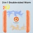 Rechargeable Hand Warmers 2 Pcs, 2 in 1 Electric Hand Warmer, 6000mAh Portable Pocket Warmers Dual-Sided Safe Heating, Orange