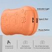 Rechargeable Hand Warmers 2 Pcs, 2 in 1 Electric Hand Warmer, 6000mAh Portable Pocket Warmers Dual-Sided Safe Heating, Orange