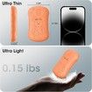 Rechargeable Hand Warmers 2 Pcs, 2 in 1 Electric Hand Warmer, 6000mAh Portable Pocket Warmers Dual-Sided Safe Heating, Orange