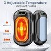 4000mAh Hand Warmers Rechargeable 1 Pack, AI Smart Chip 22Hrs Long Safe Heat, Quick Charge Electric Portable Pocket Heater