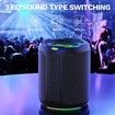 Wireless Portable Bluetooth Speaker with Lights, Waterproof, Stereo Loud Sound, RGB Lights,TWS Pairing, AUX TF-Card in, for Home/Party/Travel/Outdoor/Beach