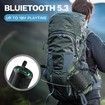 Wireless Portable Bluetooth Speaker with Lights, Waterproof, Stereo Loud Sound, RGB Lights,TWS Pairing, AUX TF-Card in, for Home/Party/Travel/Outdoor/Beach