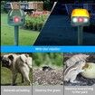 Ultrasonic Solar Animal Repeller for Yard,5 Modes Outdoor Repellent with Motion Sensor,Flashing Light