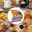 Over 200 Foods Air Fryer Cheat Sheet Magnets Cooking Guide Booklet,Air Fryer Cooking Guide,Air Fryer Magnetic Cheat Sheet Set,Air Fryer Accessories