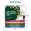 200 Foods Air Fryer Cheat Sheet Magnets Cooking Guide Booklet,Magnetic Cookbook,Cheat Sheet Set