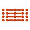 Air Fryer Magnet Silicone Buckle for Holding Down Air Fryer Parchment Paper,Lock Disposable Liners Safely & Prevent Paper to Burn,Orange,4 Set