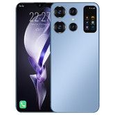 7.0inch Incell Full Screen 4G 5GLTE Phone  10cores 16G+512GB  48MP+72MP Cameras Android 14 Dual Cards 7000mAh  Battery Cellphone Smart phone Col Blue